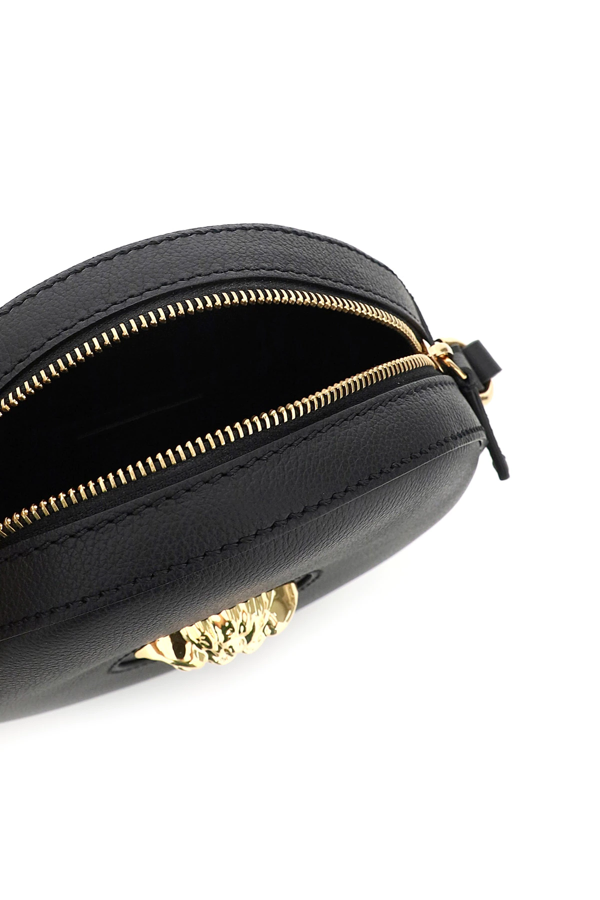 Versace La Medusa Leather Crossbody Bag In Black | ModeSens