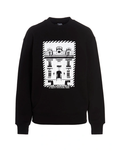 Shop Karl Lagerfeld Maison Sweatshirt In Black