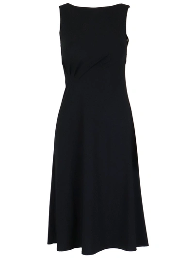 Shop Patrizia Pepe Stretch Dress In Black
