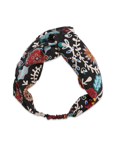 La Doublej Pinup Botanical-print Headband In Fire Flower