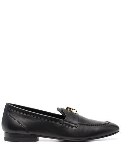 Shop Givenchy G-chain Low-heel Loafers In Black