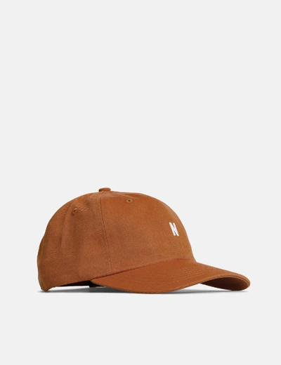 Shop Norse Projects Twill Sports Cap In Brown