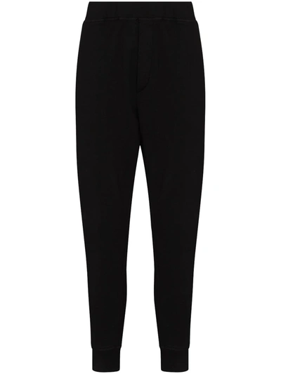Shop Dsquared2 Icon Tapered Track Pants In Schwarz