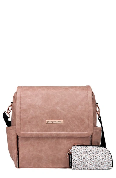 Shop Petunia Pickle Bottom Boxy Backpack Diaper Bag In Dusty Rose