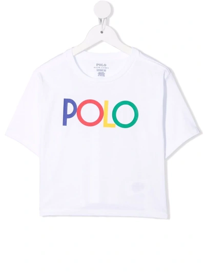 Shop Ralph Lauren Logo-print Cotton T-shirt In White