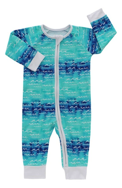 Shop Coco Moon Nalu Waves Romper In Blue