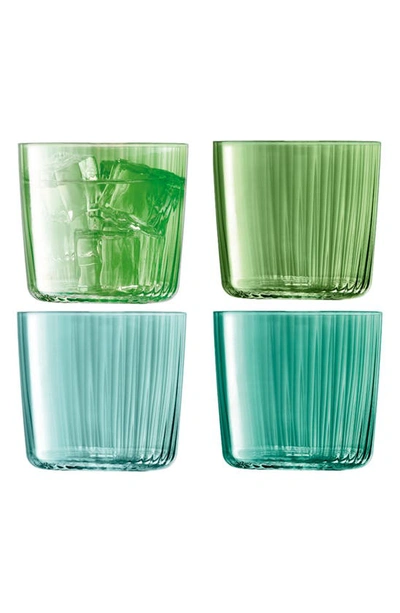 Shop Lsa Gems Set Of 4 Tumblers In Green