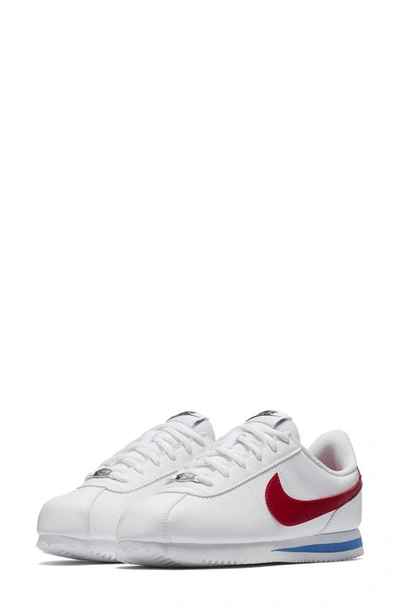 Shop Nike Cortez Sl Sneaker In White/ Red/ Royal/ Black