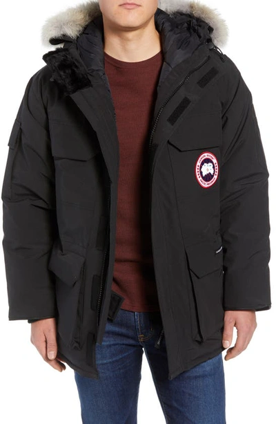 Shop Canada Goose Expedition Down Parka With Genuine Coyote Fur Trim In Black