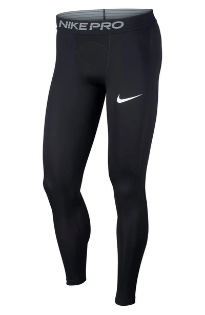 Shop Nike Pro Training Tights In Black/ White