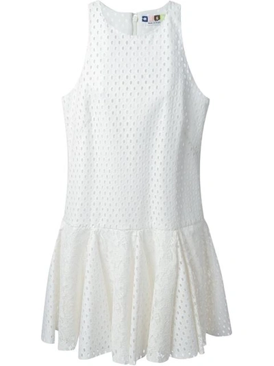 Msgm Lace Hem Perforated Dress