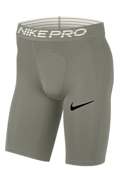 Shop Nike Pro Performance Shorts In Light Army/ Black