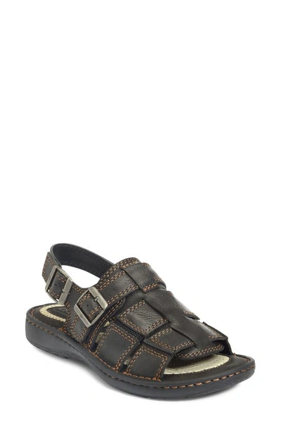 Shop Born Børn Miguel Fisherman Sandal In Black