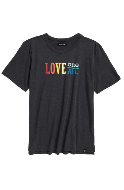 Shop Treasure & Bond Kids' Relaxed Fit Graphic Tee In Grey One Love