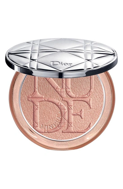 Shop Dior Skin Nude Luminizer Shimmering Glow Powder In 05 Rose Glow