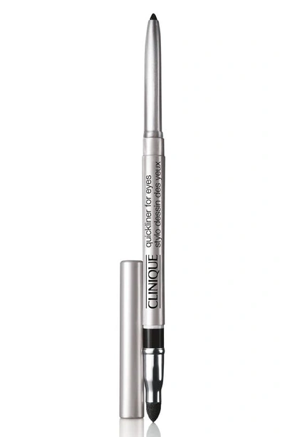 Shop Clinique Quickliner For Eyes Eyeliner Pencil In Really Black