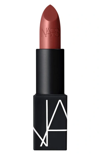 Shop Nars Satin Lipstick In Banned Red