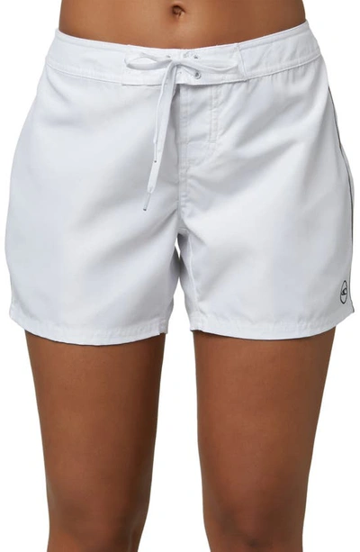 Shop O'neill Saltwater Solid Board Shorts In White