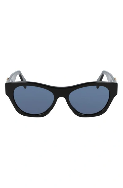 Shop Lanvin Mother & Child 55mm Rectangle Sunglasses In Black