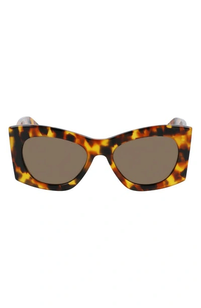 Shop Lanvin Mother & Child 54mm Butterfly Sunglasses In Tortoiseshell