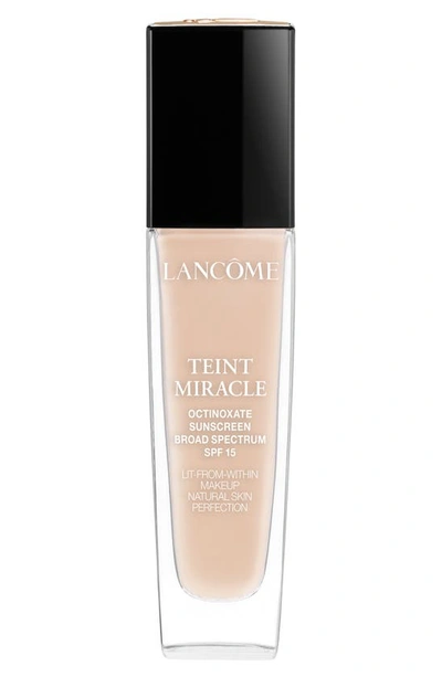 Shop Lancôme Teint Miracle Lit-from-within Makeup Natural Skin Perfection Foundation Spf 15 In Bisque 1 (n)