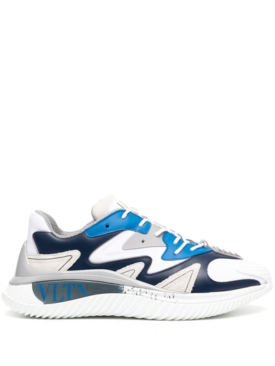 Shop Valentino Wade Runner Low-top Sneakers In Blau