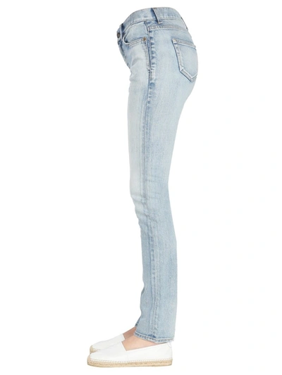 Shop Saint Laurent Skinny Fit Jeans In Denim
