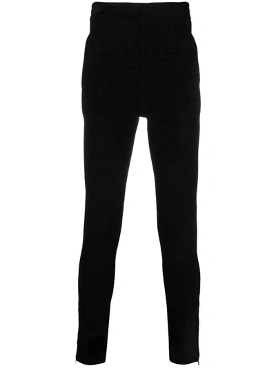 Shop Givenchy 4g Knitted Jogging Bottoms In Schwarz
