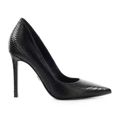 Shop Michael Kors Keke Reptile Effect Black Pump In Schwarz