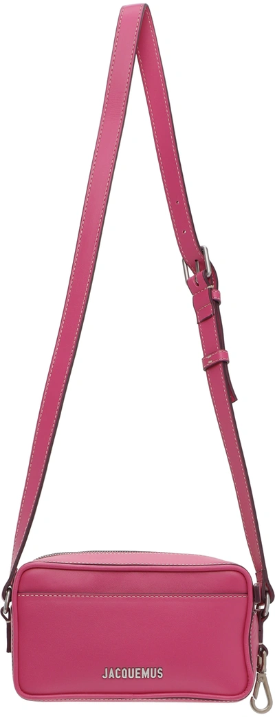 Shop Jacquemus Pink 'le Baneto' Shoulder Bag