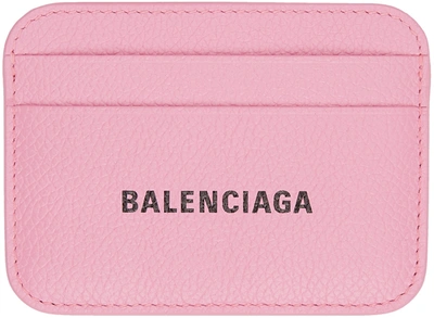 Shop Balenciaga Pink Cash Card Holder In 5860 Rose