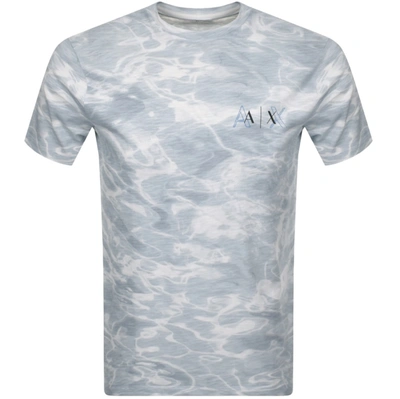Shop Armani Exchange Crew Neck Logo T Shirt Grey