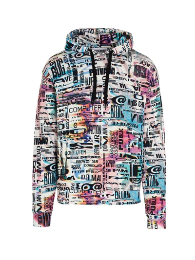 Shop Moschino Optical Sweatshirt In Multicolor