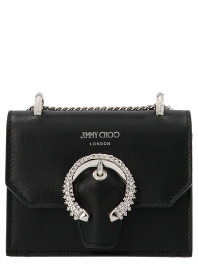 Shop Jimmy Choo Paris Mini Bag In Black