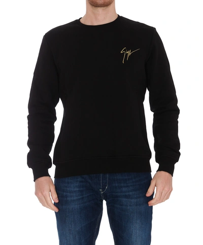 Shop Giuseppe Zanotti Lr-02 Sweatshirt In Black