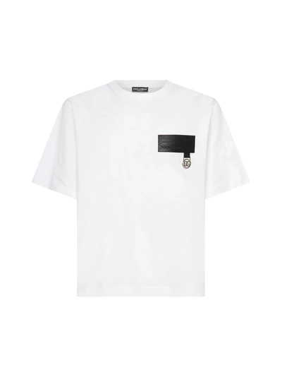 Shop Dolce & Gabbana T-shirt In Bianco Ottico