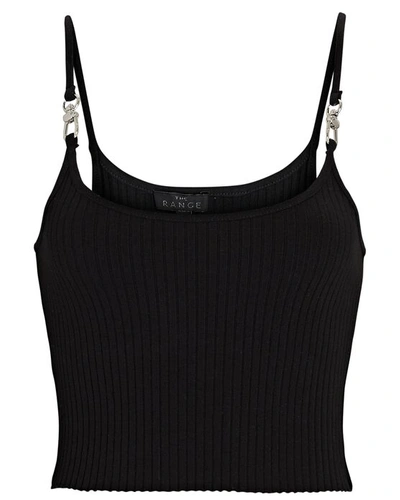Shop The Range Primary Rib Cropped Harness Tank Top In Black