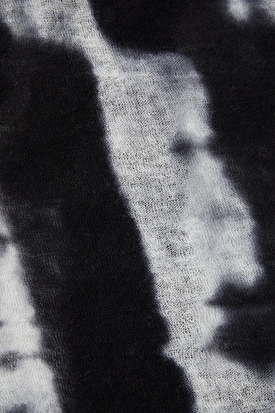 Shop Missoni Printed Cashmere Scarf In Black