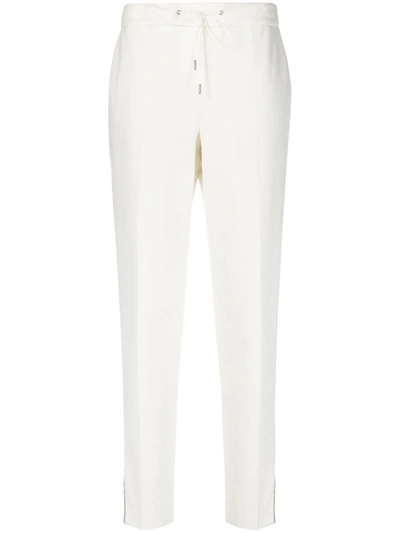 Shop Fabiana Filippi White Slit Cuff Trousers