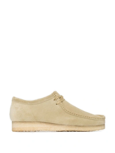 Shop Clarks Sand Beige Maple Wallabee Lace-up Shoes In Neutrals