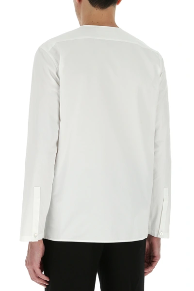 Shop Jil Sander White Poplin Oversize Shirt  Nd  Uomo 38