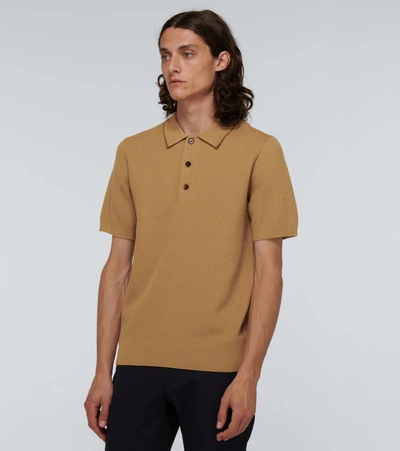 Shop Burberry Selwin Short-sleeved Polo Shirt In Beige