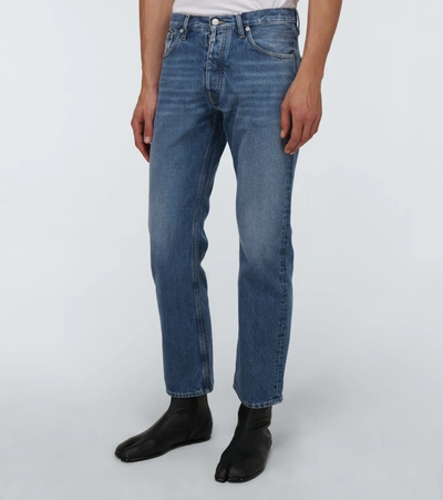 Shop Maison Margiela Straight-leg Jeans In Blue