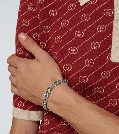 Gucci Interlocking G Chain Bracelet In Silver | ModeSens