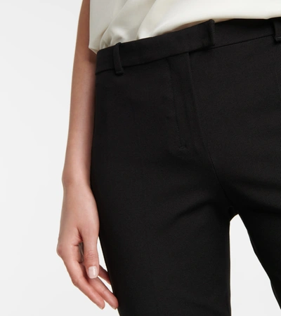 Shop 's Max Mara Umanita Cotton-blend Cigarette Pants In Black