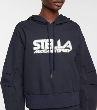 Shop Stella Mccartney Logo Scuba Hoodie In Black