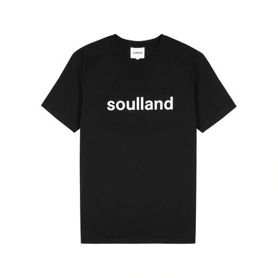 Shop Soulland Chuck Black Cotton T-shirt