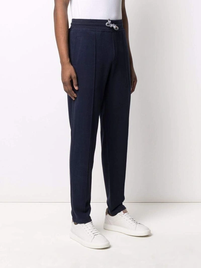 Shop Brunello Cucinelli Trousers Blue