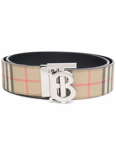 Shop Burberry Belts Beige
