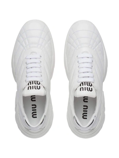 Shop Miu Miu Sneakers White